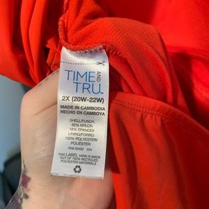 Red bathing suit or piece